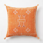 Orange Moroccan sabra pillow