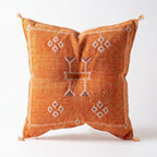 Orange Moroccan sabra pillow
