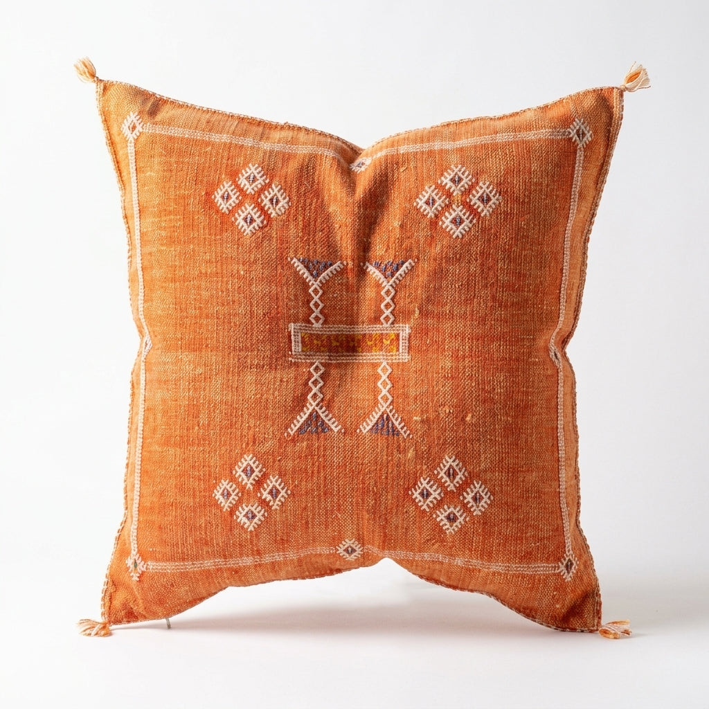 Orange Moroccan sabra pillow
