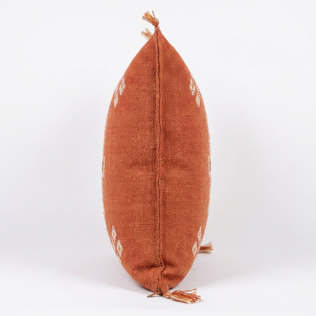 Burnt orange Moroccan sabra pillow