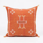 Burnt orange Moroccan sabra pillow