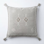 Silver grey Moroccan sabra pillow