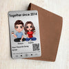 Customized Spotify Song Couple Metal card