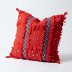 Red Sequin Moroccan pillow cover, detail photo 2