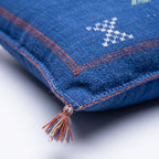 Royal blue Moroccan sabra pillow