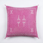 Mauve pink Moroccan sabra pillow