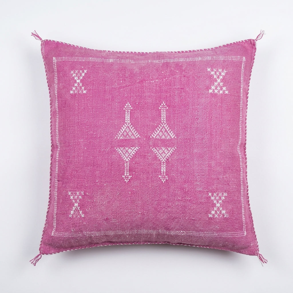 Mauve pink Moroccan sabra pillow