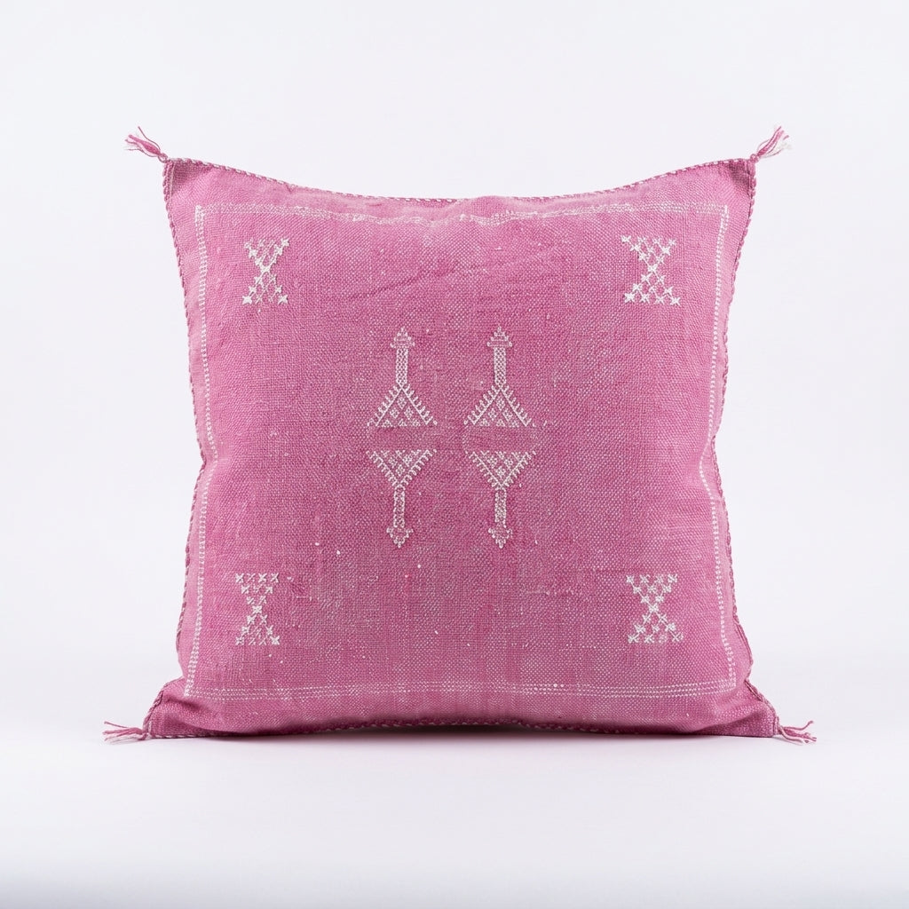 Mauve pink Moroccan sabra pillow