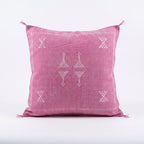 Mauve pink Moroccan sabra pillow