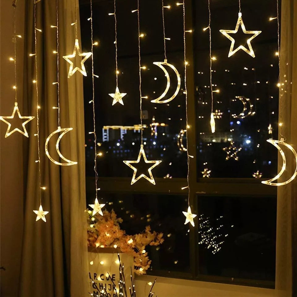 Star and Moon led string lights / curtain ligjts