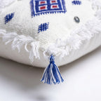 Blue Medallion Moroccan pillow cover, detail photo 3