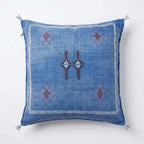Denim blue Moroccan sabra pillow