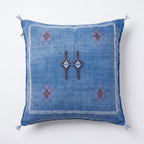 Denim blue Moroccan sabra pillow