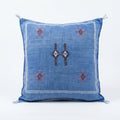 Denim blue Moroccan sabra pillow