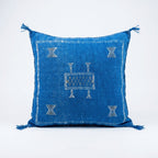 Indigo blue Moroccan sabra pillow