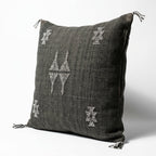 Charcoal Moroccan sabra pillow
