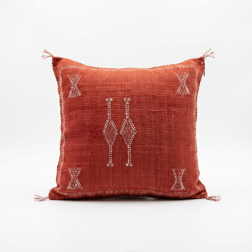 Red Moroccan sabra pillow