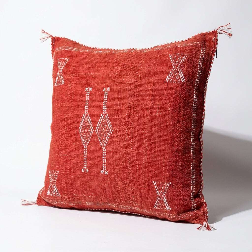 Red Moroccan sabra pillow