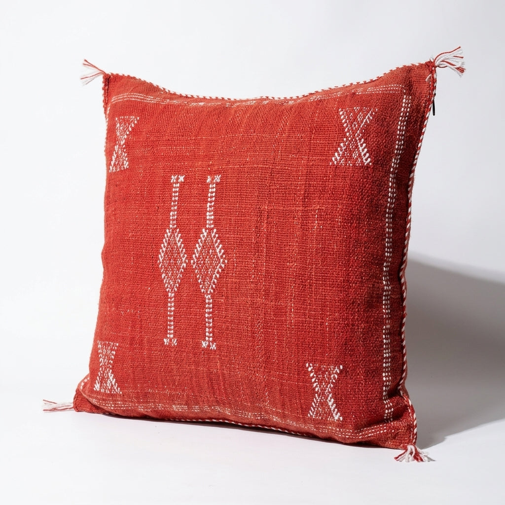 Red Moroccan sabra pillow