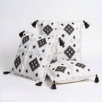 Black and Gold Moroccan pillow cover, detail photo 2