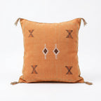 Pumpkin orange Moroccan sabra pillow
