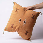 Pumpkin orange Moroccan sabra pillow