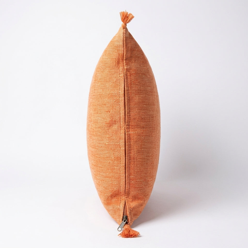 Pumpkin orange Moroccan sabra pillow