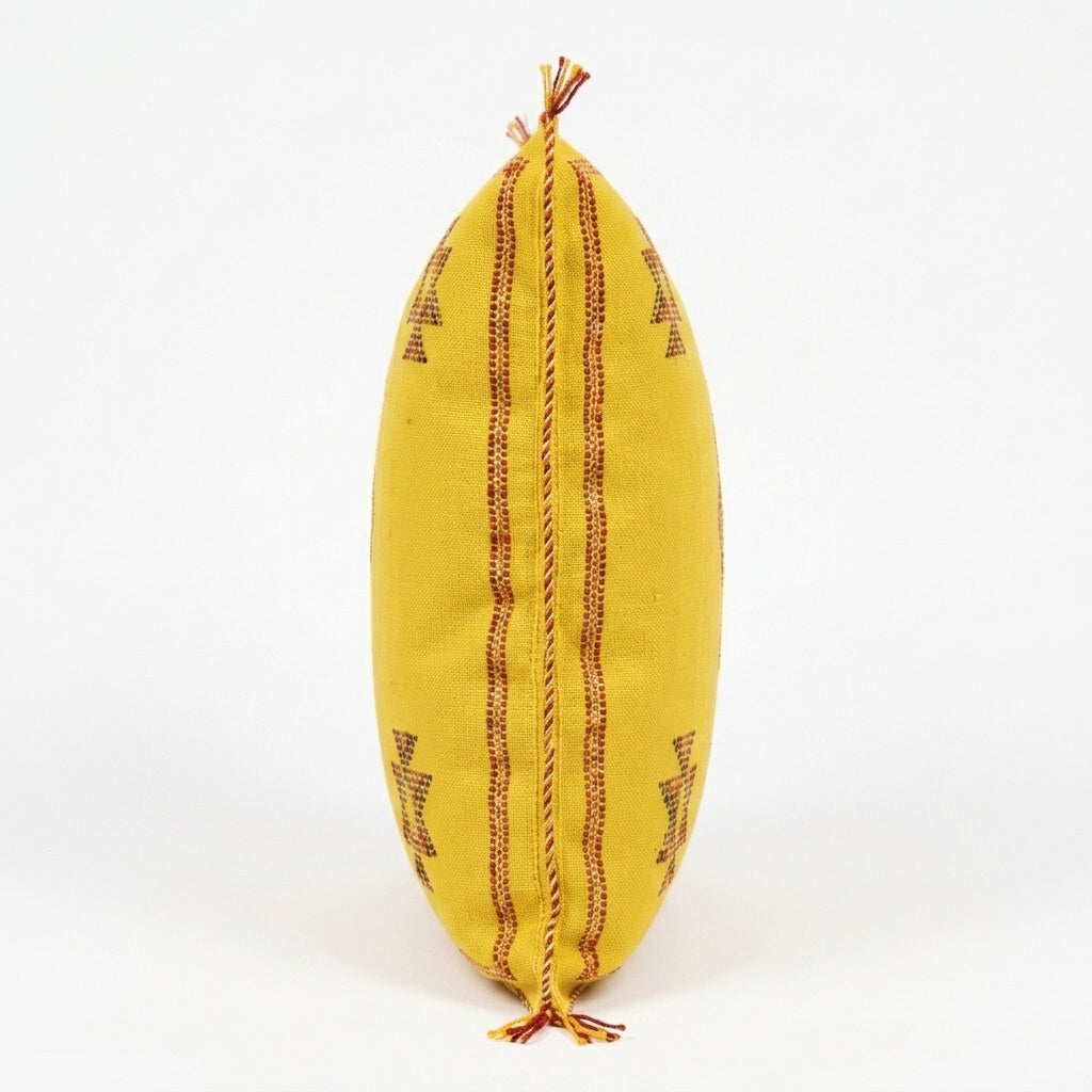 Yellow Moroccan sabra pillow