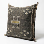 Olive grey Moroccan sabra pillow