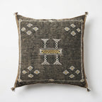 Olive grey Moroccan sabra pillow