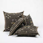 Olive grey Moroccan sabra pillow