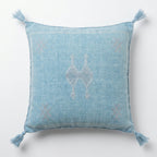 Powder blue Moroccan sabra pillow
