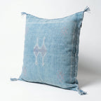 Powder blue Moroccan sabra pillow