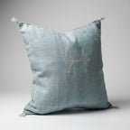 Pale blue Moroccan sabra pillow