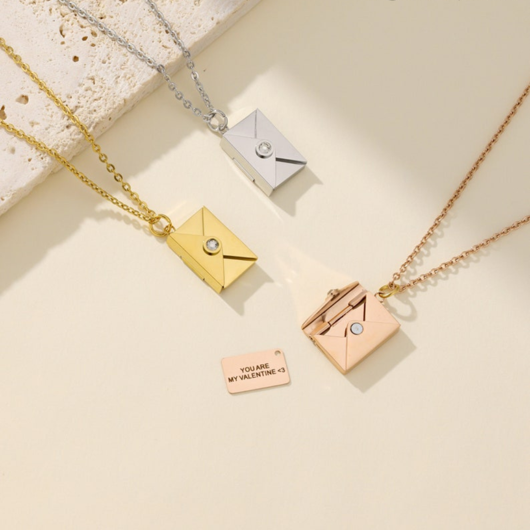 Customized Envelop Neckalce
