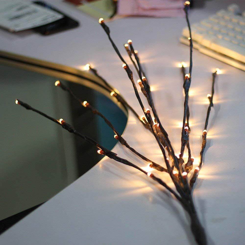 Led Twig Warm White Branch Vase Lights