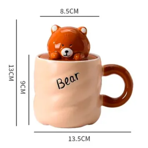 Cute Bear Mug – Adorable Ceramic Coffee & Tea Cup