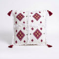 Berry Diamond Moroccan pillow cover, detail photo 6