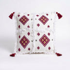 Berry Diamond Moroccan pillow cover, detail photo 6