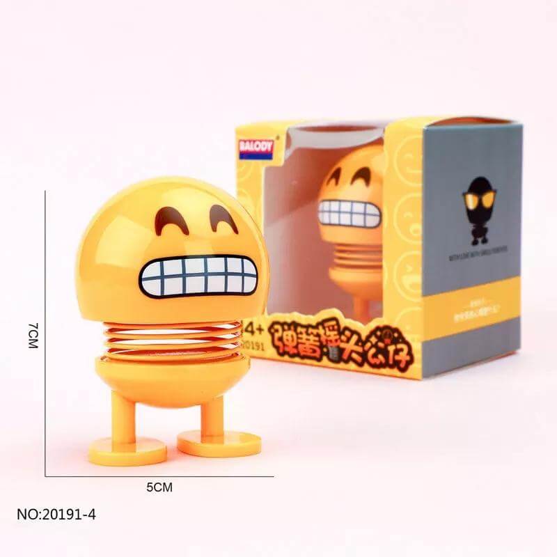 Emoji Dancing Head Doll Car Ornaments