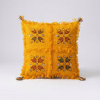 Golden Thread Moroccan pillow cover, detail photo 2