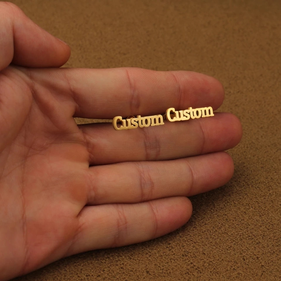 Personalized Name studs for Him