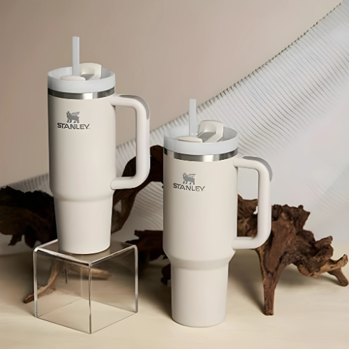 Stanly Quencher H2.0 Flow State Tumbler | 40 OZ (White)