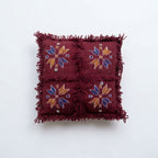 Maroon Star Moroccan pillow cover 45x45 cm, studio photo