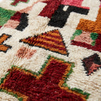 Moroccan kitchen runner rug handwoven Berber rug in neutral tones