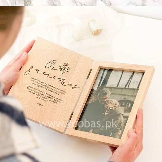 Book Style Wooden Photo Frame