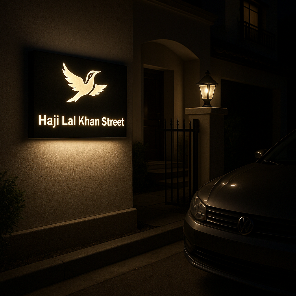 LED House name plate