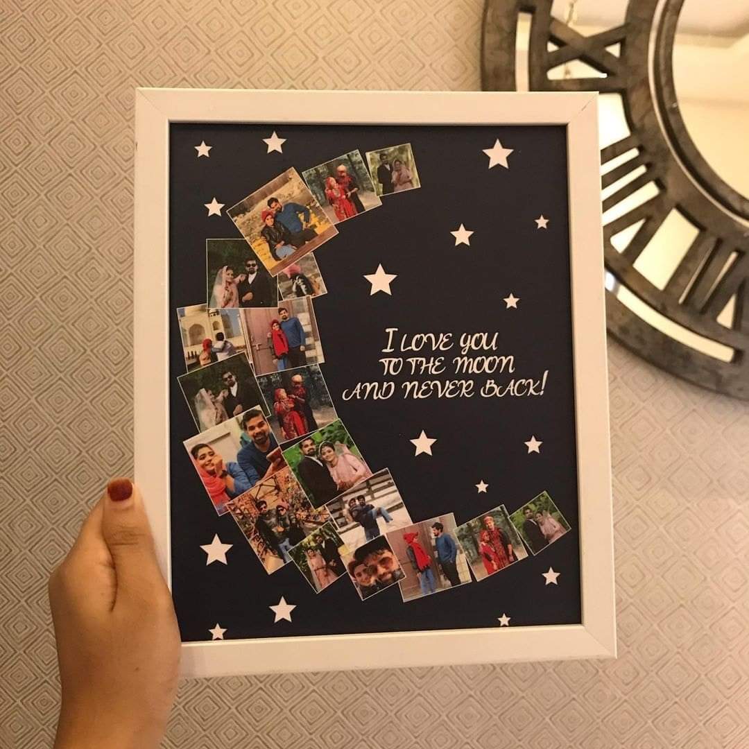 Moon Collage photo frame