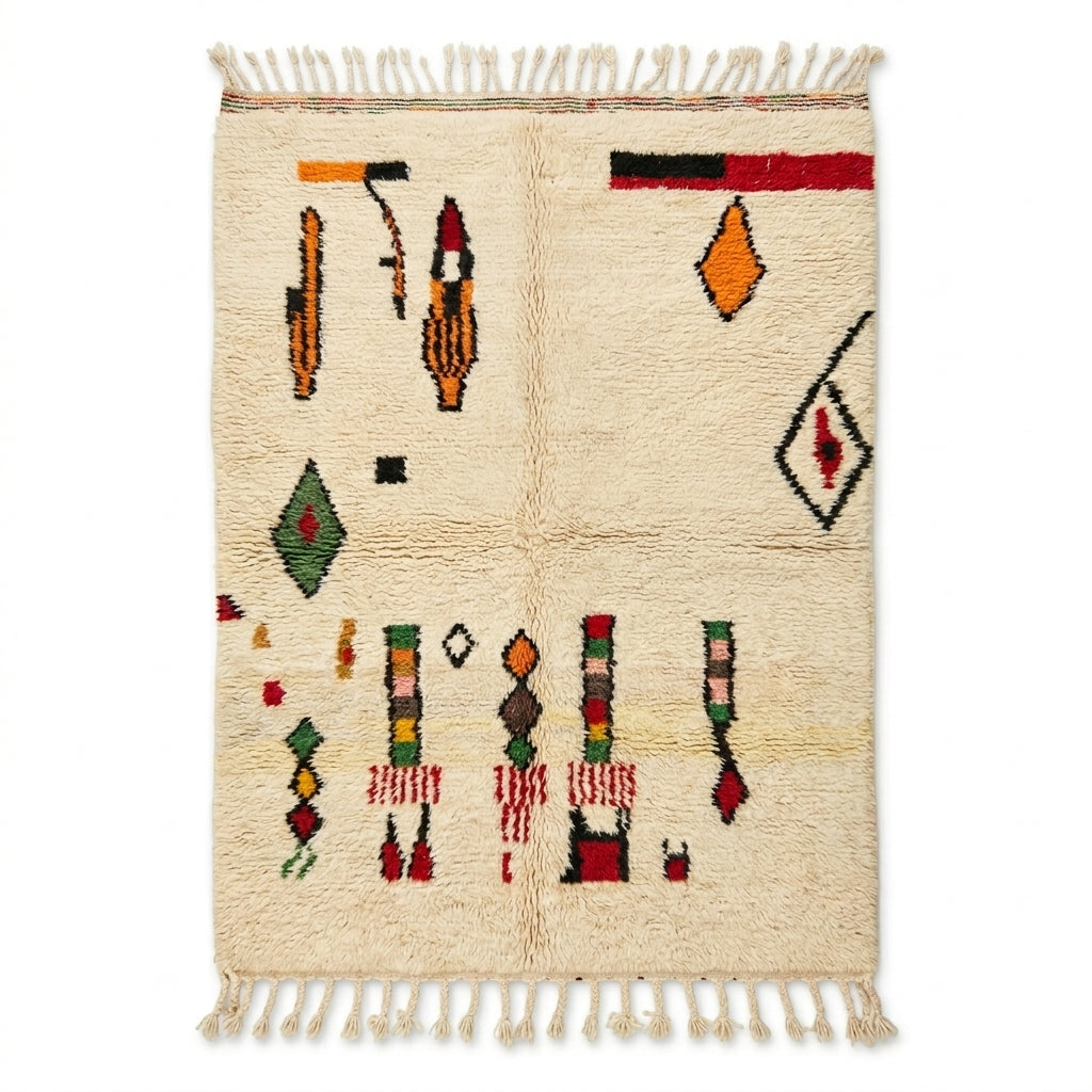 Harvest Symbols Beni Ourain Rug