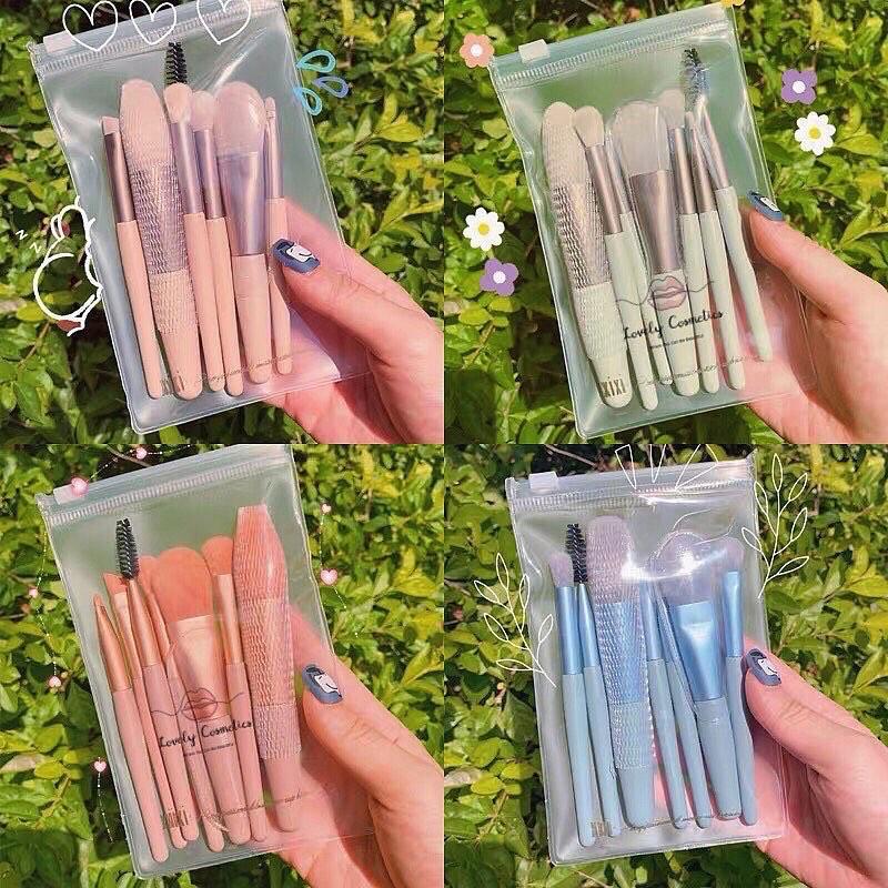 7 Pcs branded make up brush set